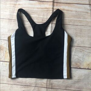 Sage Black and Brown‎ Crop Top